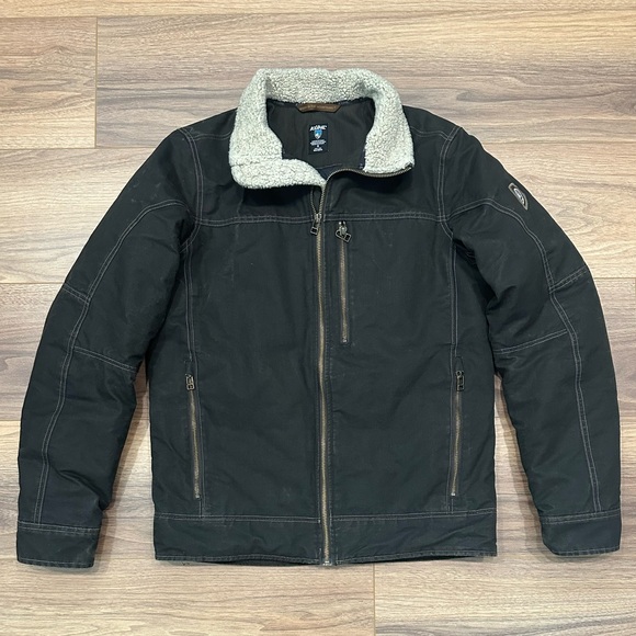 Kuhl Burr Lined Jacket Vintage Patina Dye in Espresso Size Small